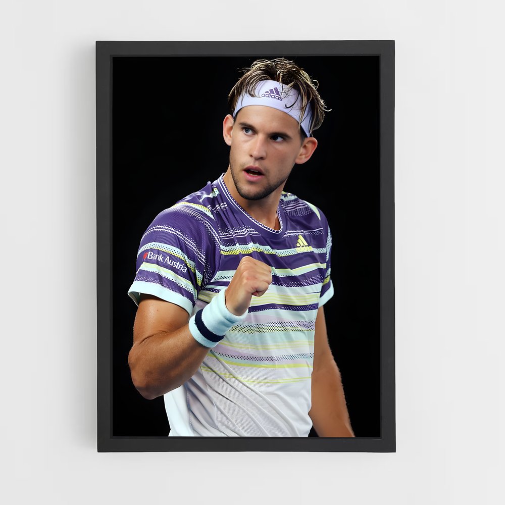 Poster Dominic thiem – affiche Tennis (vue 2)